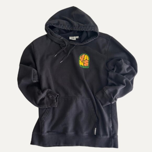 Vans Other - Vans Black Retro Logo Hoodie – Size M